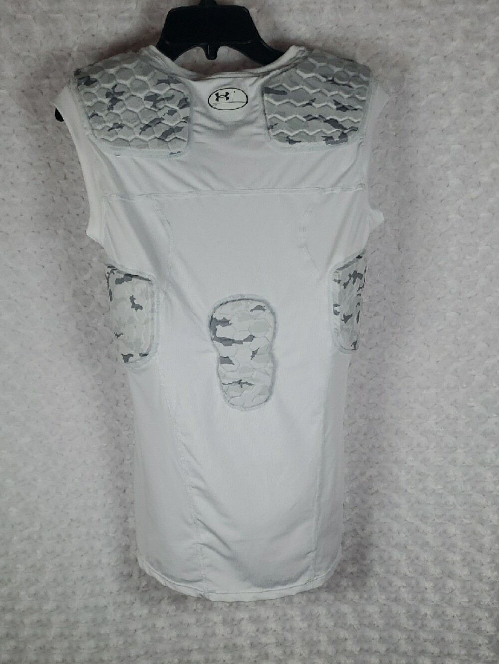 Under Armour White Sleeveless Padded Compression Shirt - Picture 8 of 11